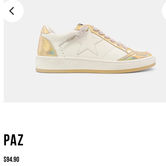 BRAND NEW Shu Shop Paz Irridescent Gold (8.5) - Picture 4 of 8